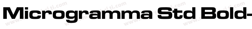 Microgramma Std Bold字体转换